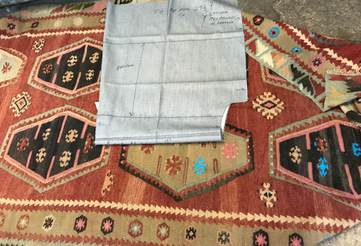 Turkish Kilim Antique Chesterfield Sofa